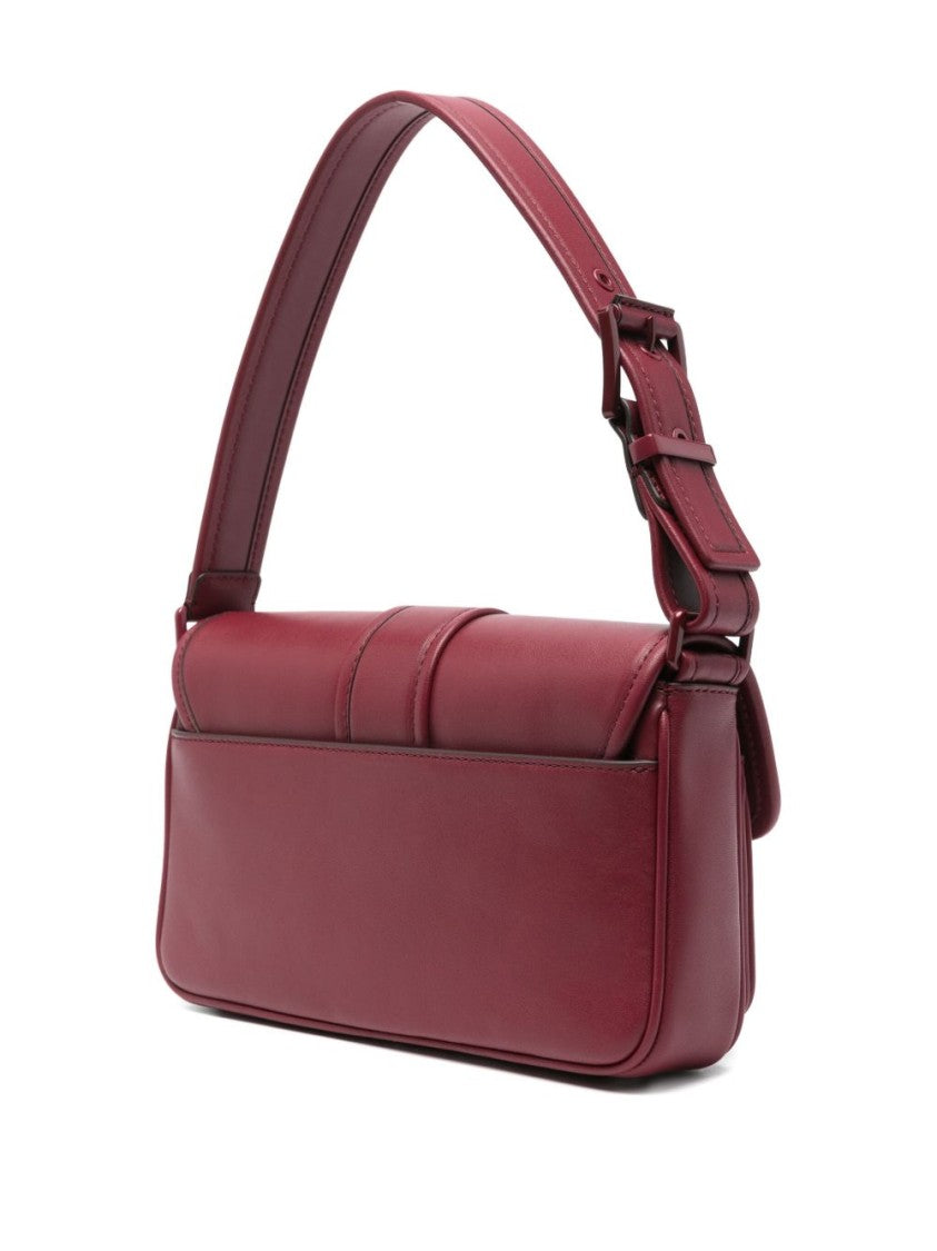 Michael Kors Rectangular Burgundy Leather Shoulder Bag