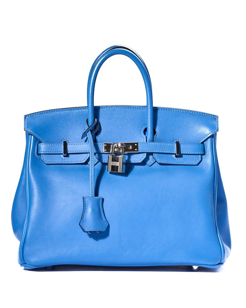 Hermès Sac Birkin 25 Swift Blue Hydra