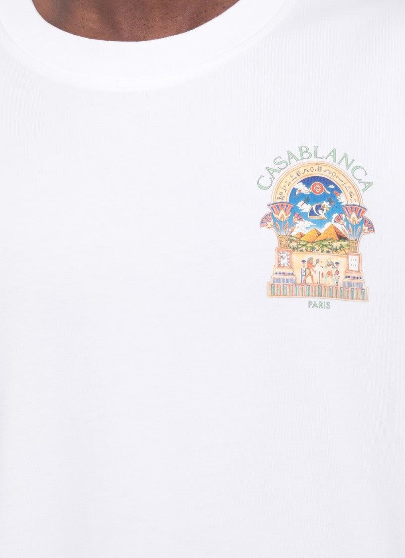 Casablanca White Egyptian Arch T-Shirt