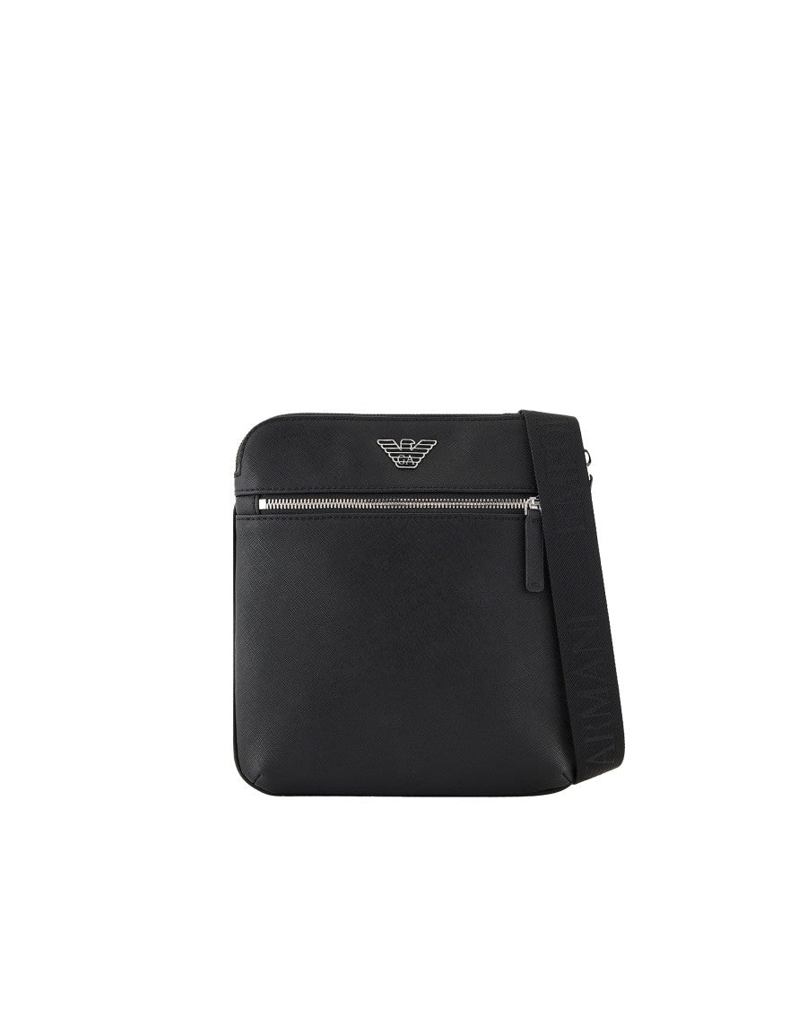 Emporio Armani Crossbody Bag With Logo Plaque – Black