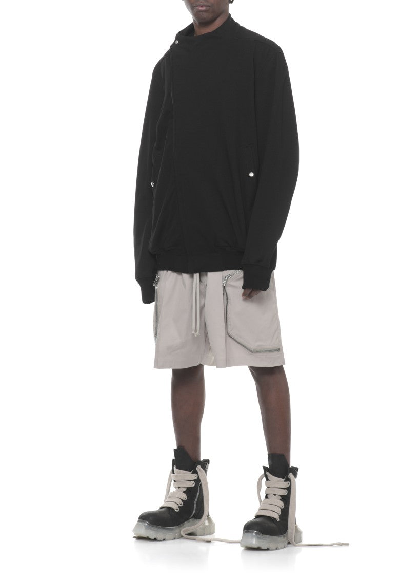 Rick Owens Black Hollywood Flight Zip Sweatshirt