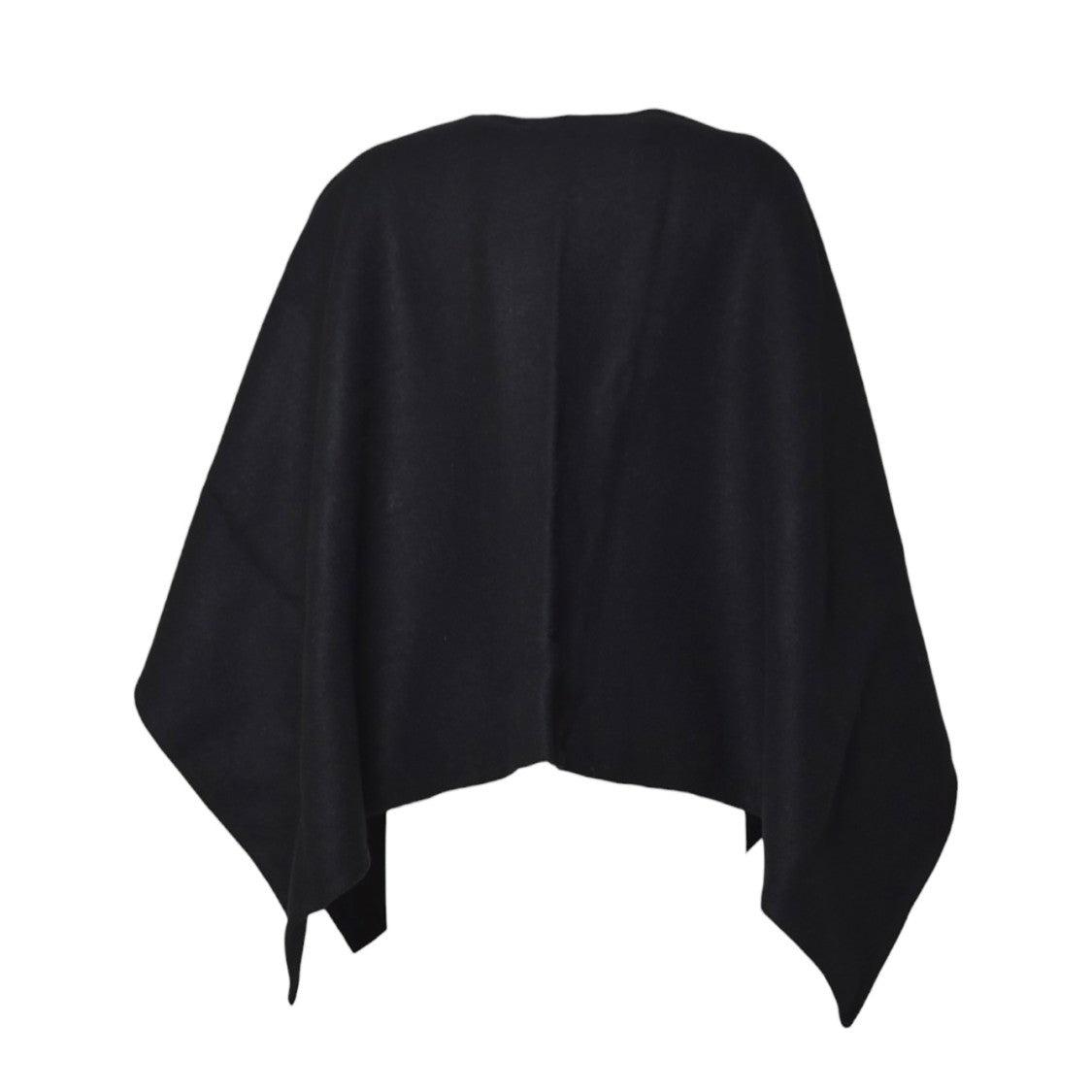 Max Mara Flowing Black Alpaca Blend Wrap With Versatile Silhouette