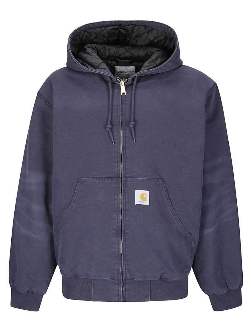 Carhartt Wip Active Jacket In Organic Cotton Canvas With Functional Pockets