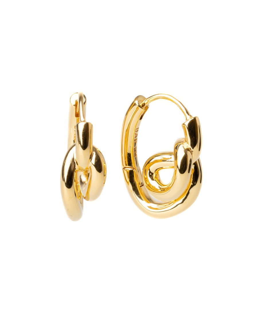 Bar Jewellery Unravel Earrings – Gold-Plated Silver