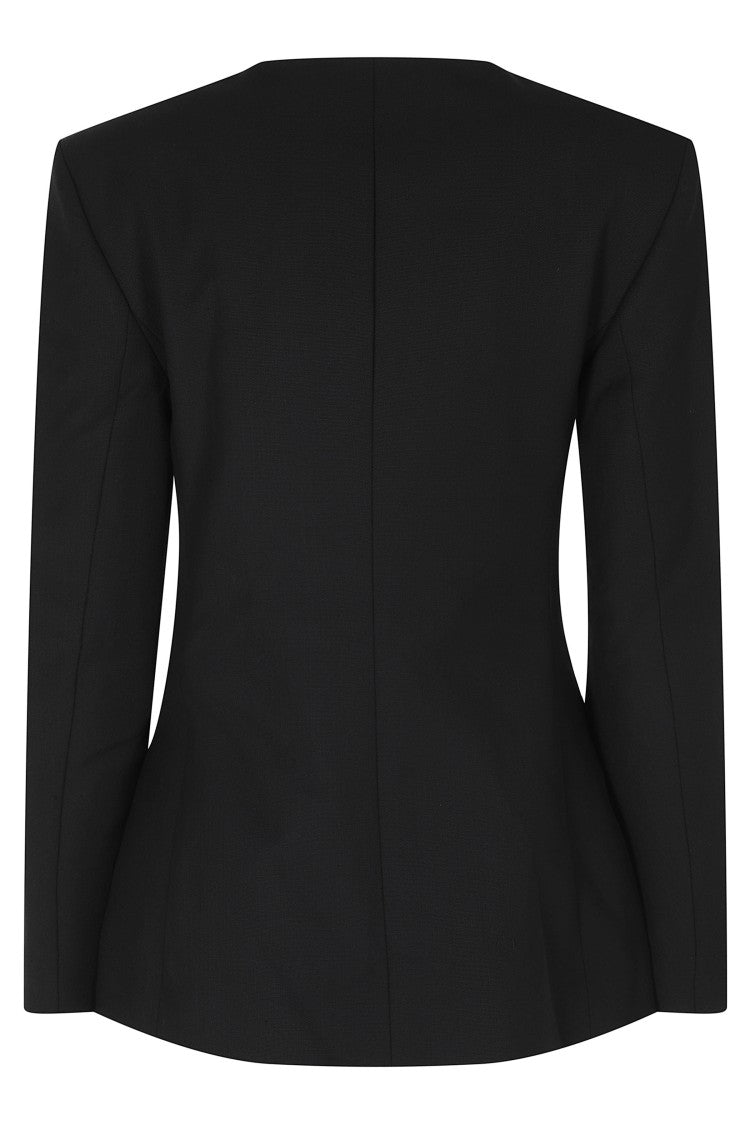Anine Bing Huda Black Single-Breasted Tailored Blazer