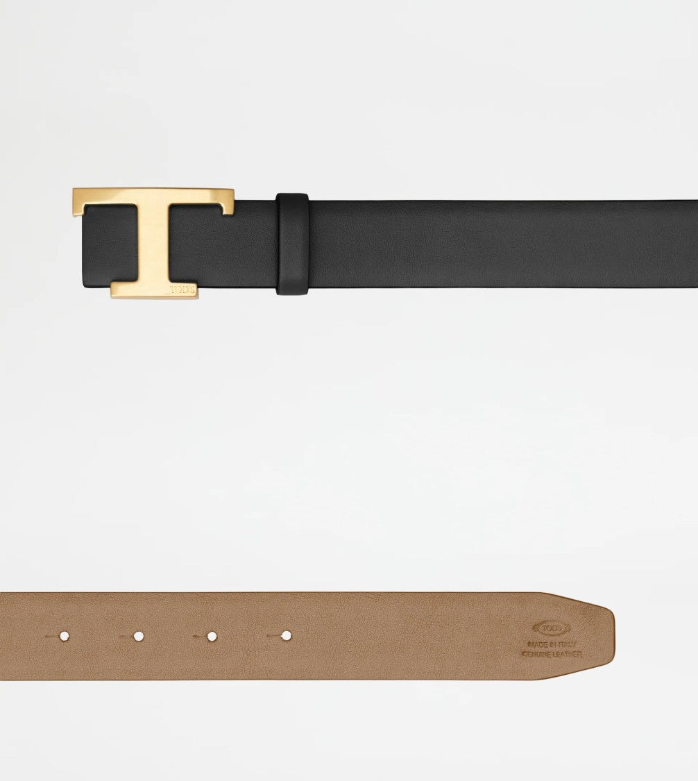 Tod's T Timeless Reversible Leather Belt