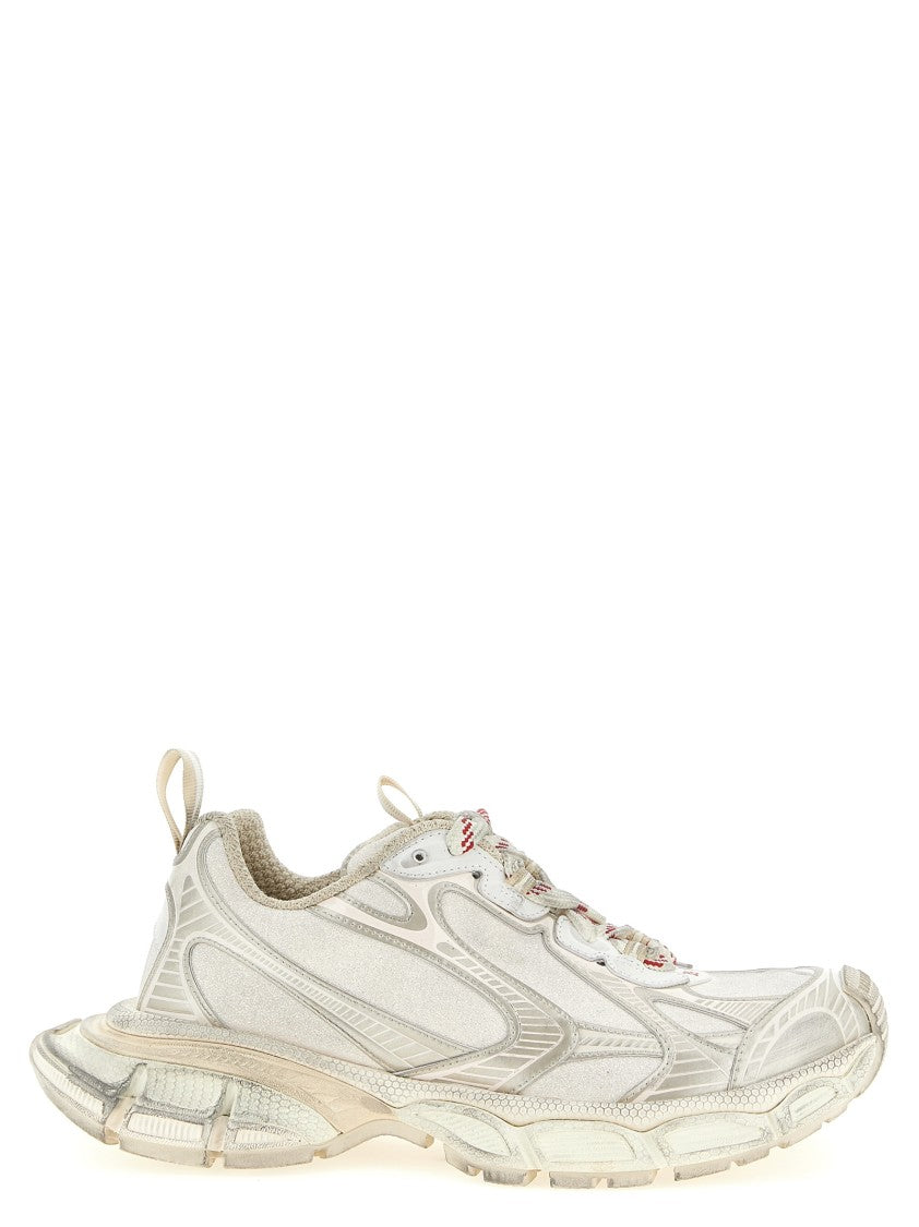 Balenciaga Chunky Worn Effect Sneakers With Glitter Accents