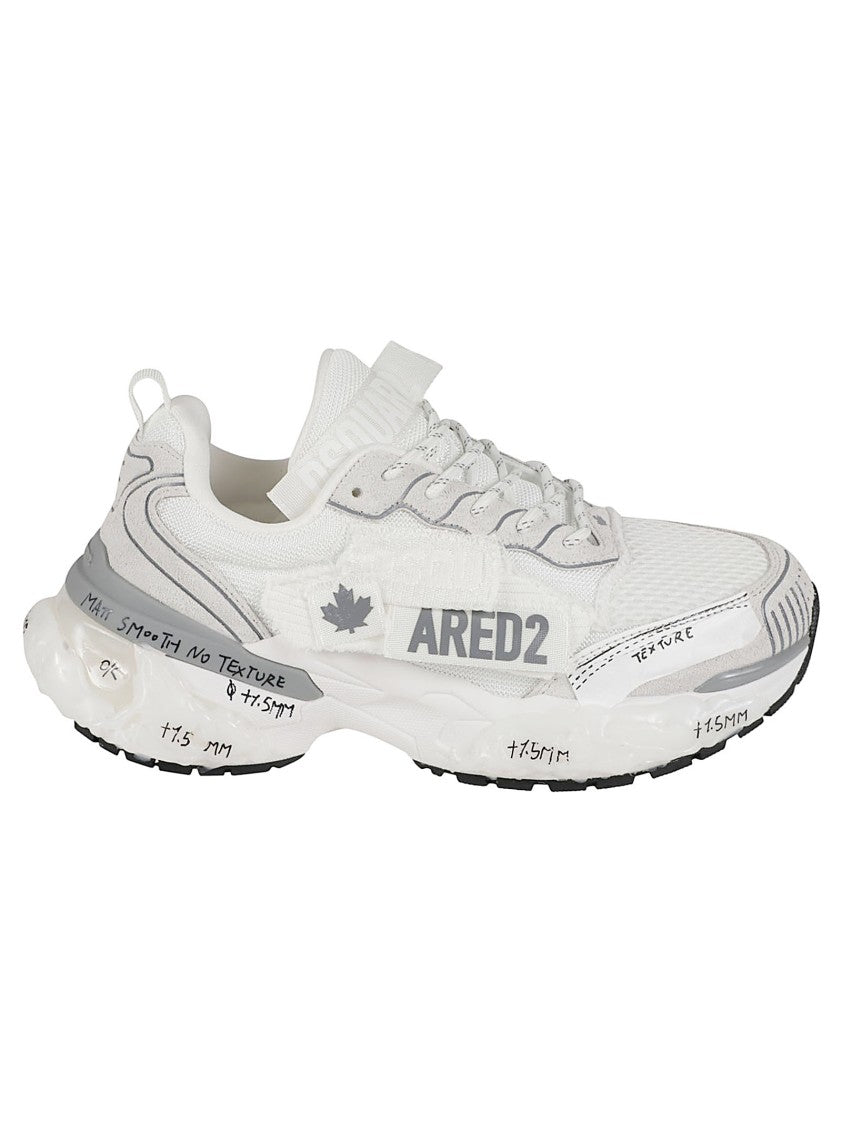Dsquared2 Faster Mesh Upper Rubber Sole Low-Top Sneakers