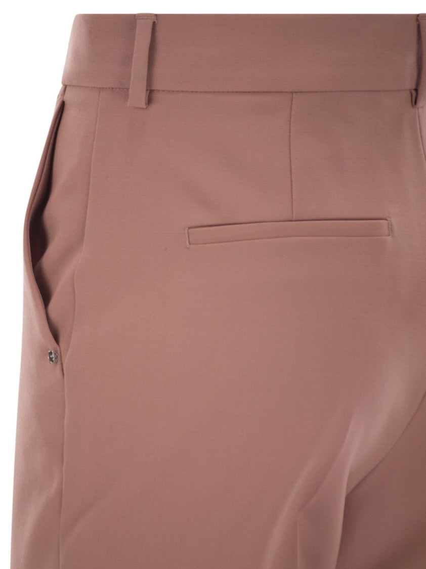 Sportmax Flared Hem Trousers With Tailored Finishing