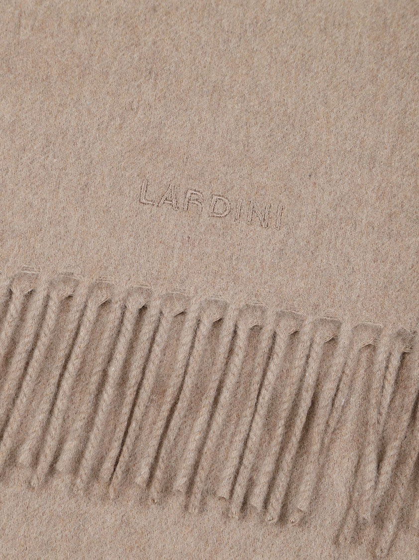 Lardini Finely Woven Cashmere-Blend Fringed Scarf