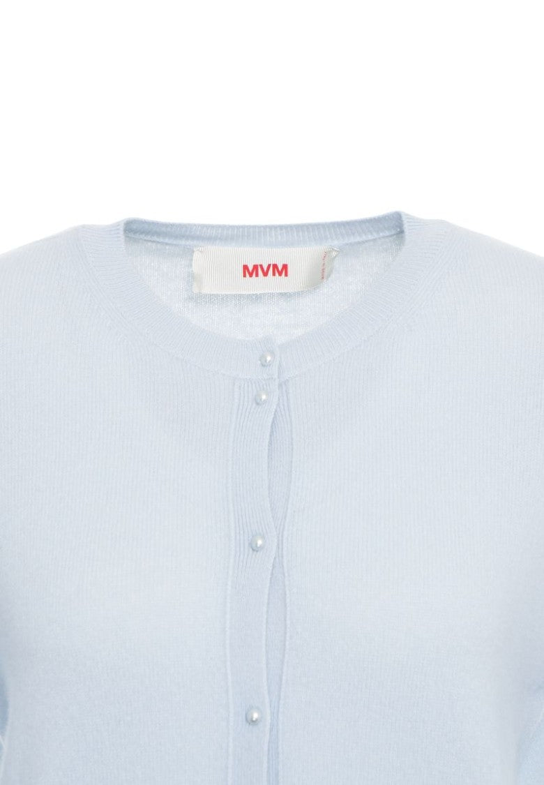 Mvm Cardigan With Pearl Buttons