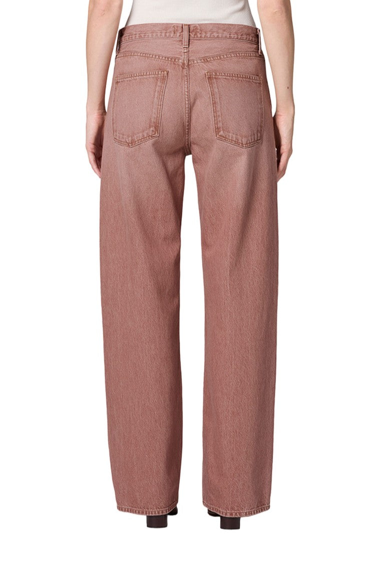 Agolde Sienna Arc Mid-Rise Wide-Leg Cotton Jeans