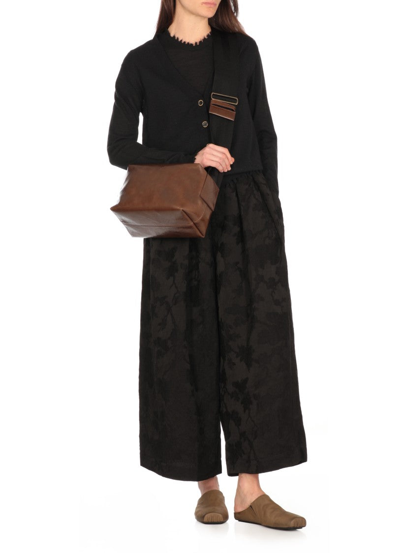 Uma Wang Leather Shoulder Bag