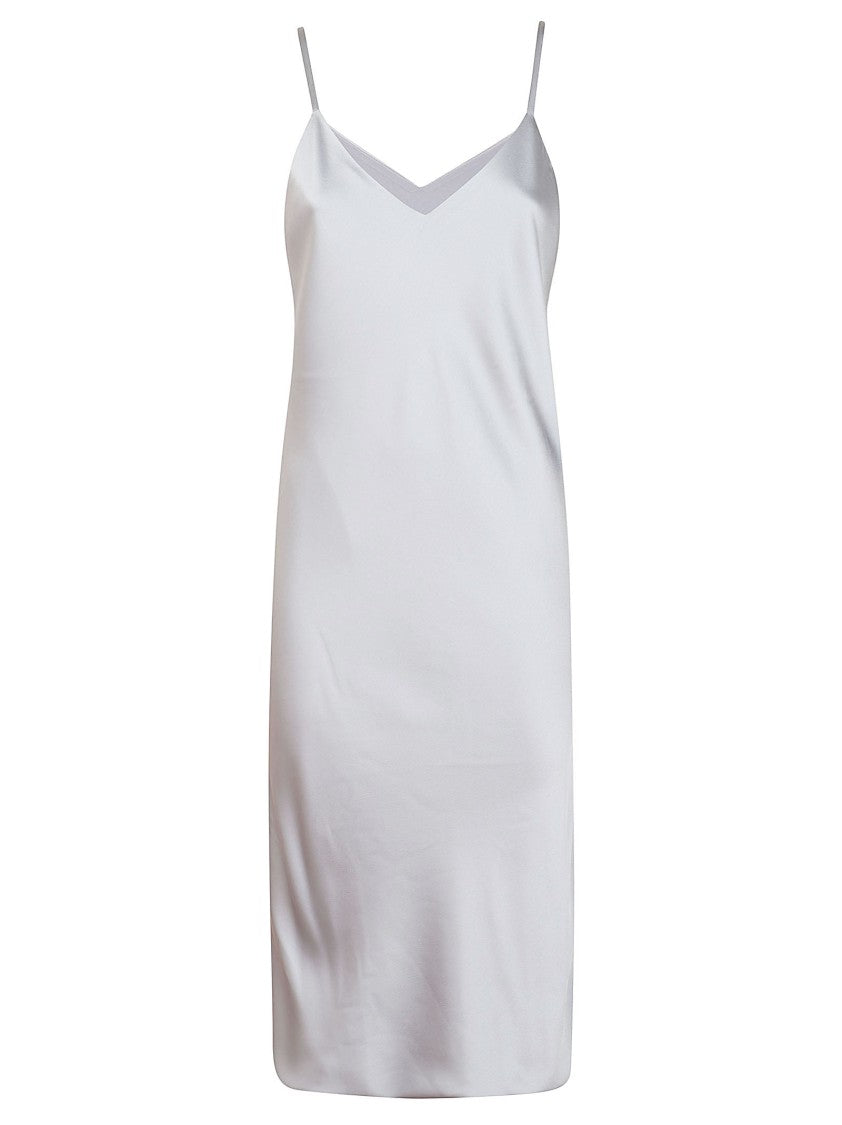 Norma Kamali Mini Dress With Spaghetti Straps And V-Neckline