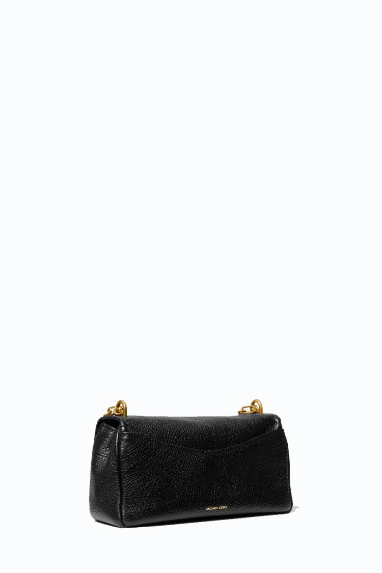 Michael Kors Black Flap Chain Strap Leather Shoulder Bag