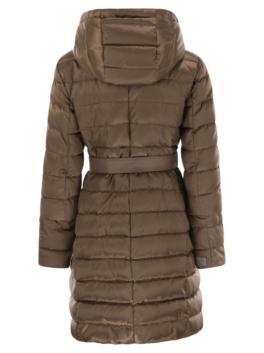 Max Mara Novef - Reversible Down Jacket In Water-Repellent Satin