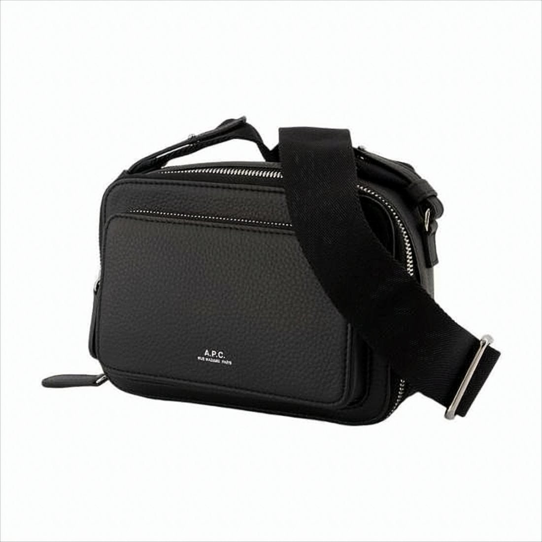 A.P.C. Textured Calf Leather Crossbody Bag