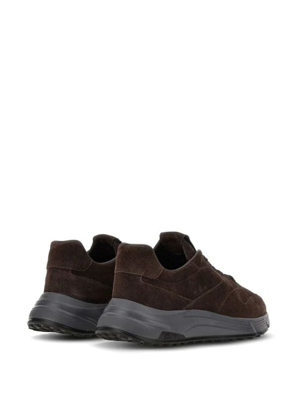 Hogan Suede Brown Sneakers With Memory Foam Insole