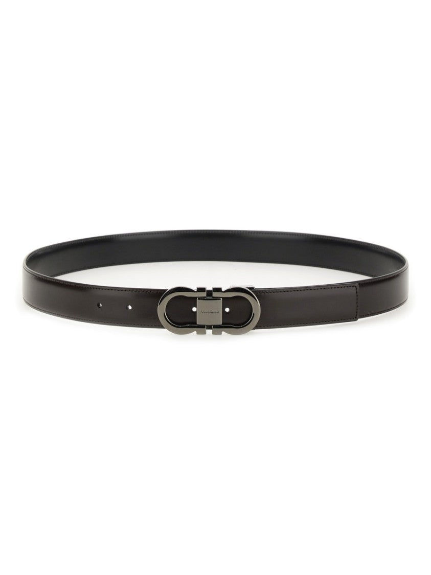 Ferragamo Reversible Calf Leather Belt