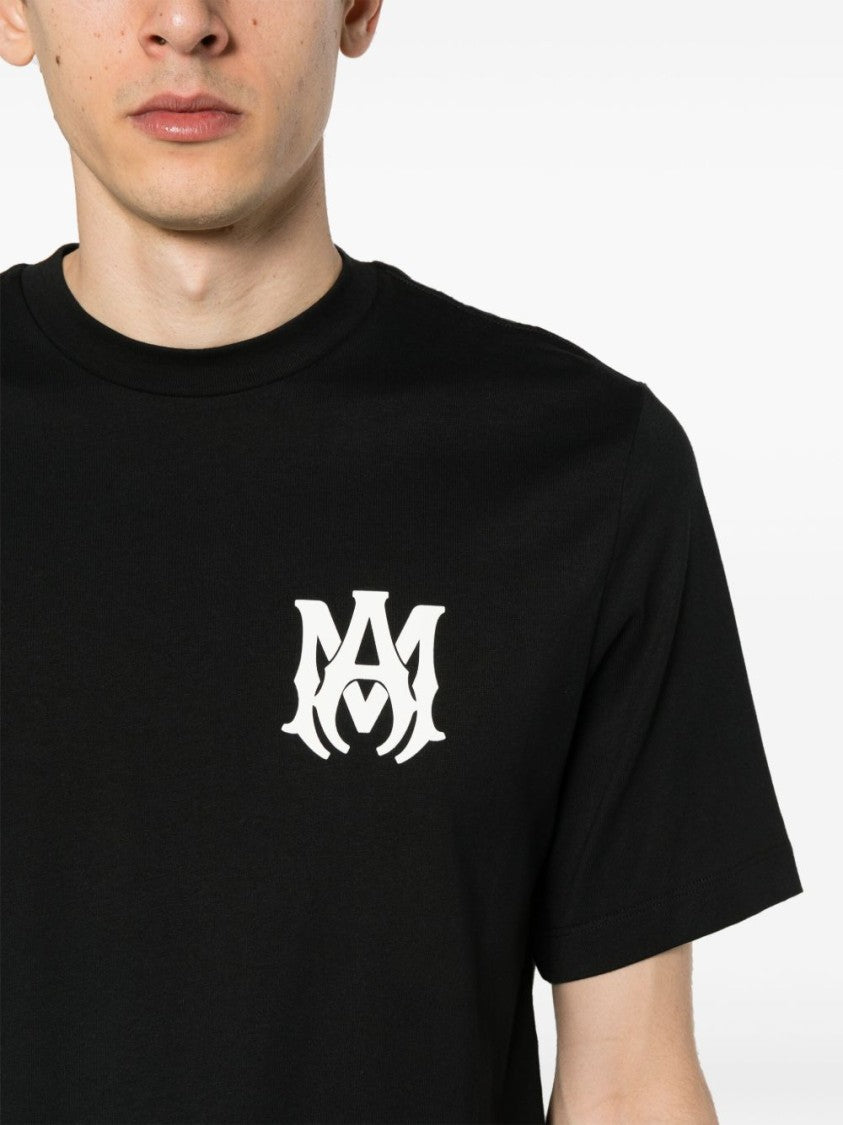 Amiri Black Short-Sleeve T-Shirt With Logo Accents