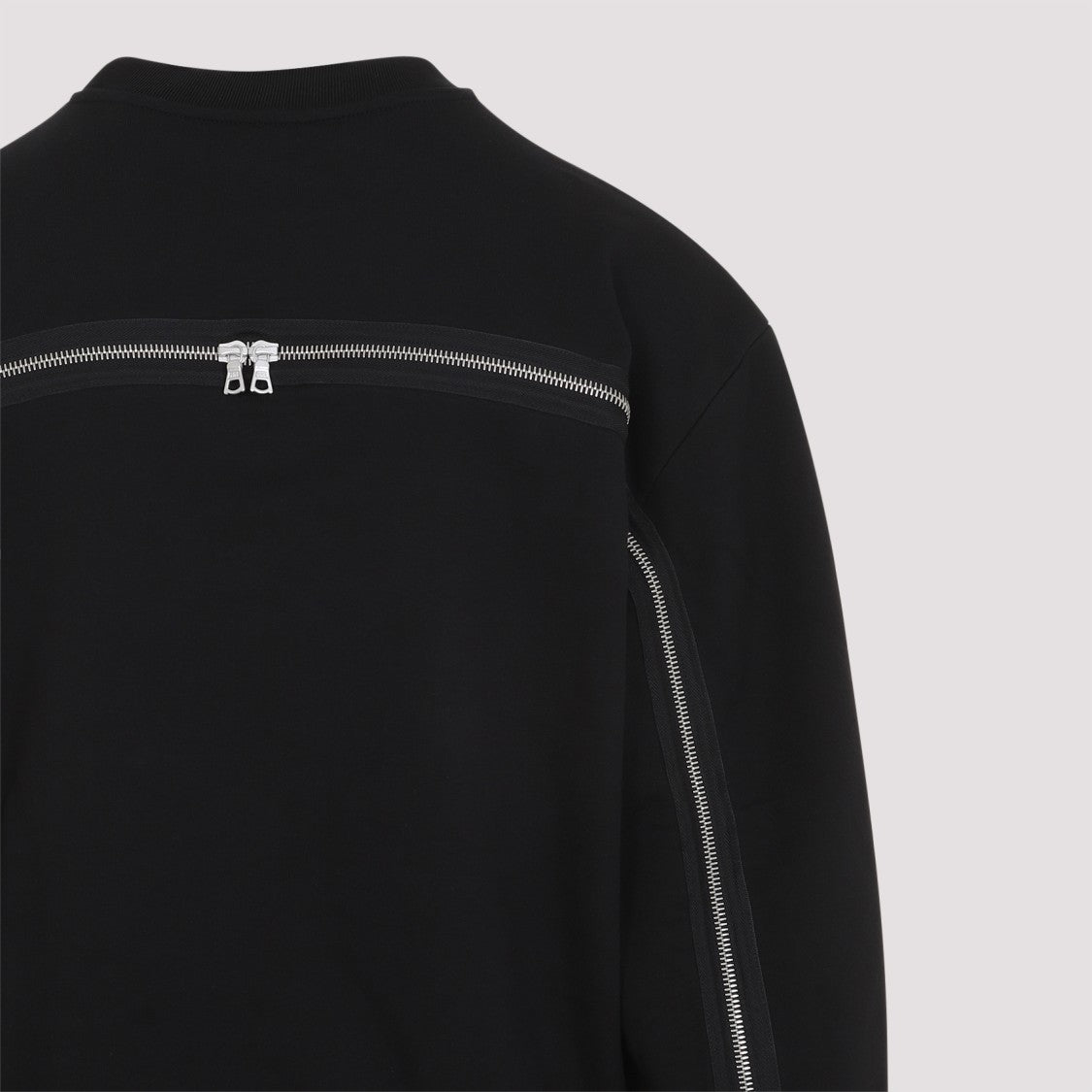 Dries Van Noten Relaxed Fit Black Cotton Sweater