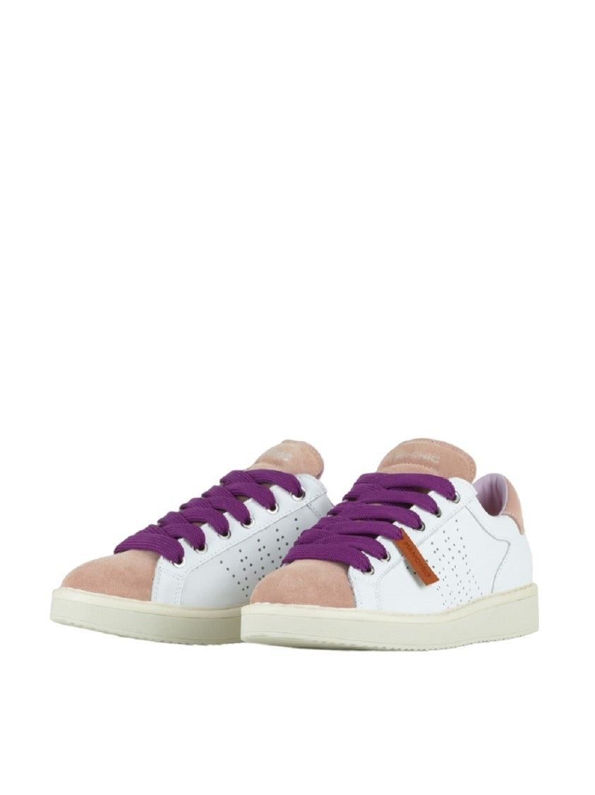 Panchic P01 Lace-Up Sneakers Fuchsia Laces Suede