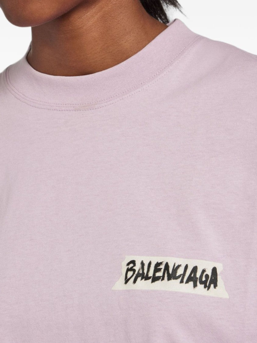 Balenciaga Relaxed-Fit Logo Cotton T-Shirt