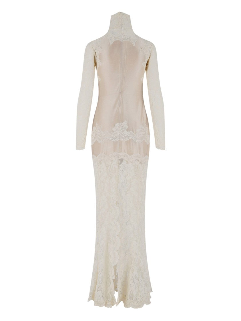 Rabanne Intricate Lace Maxi Dress By Rabanne