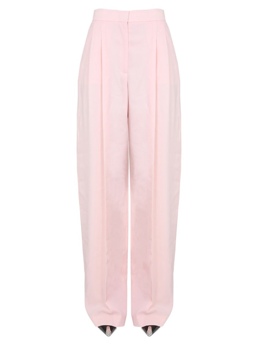 Alexander Mcqueen Wide-Leg Pants With Concealed Front Closure