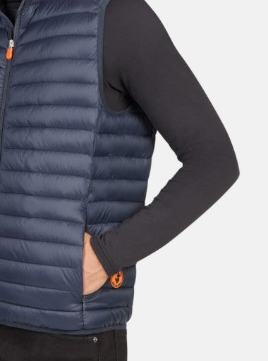 Save The Duck Lightweight Quilted Vest With Stand-Up Collar