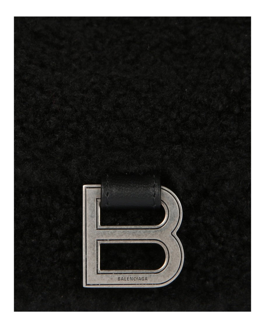 Balenciaga Crush Small Chain Bag With Faux Shearling