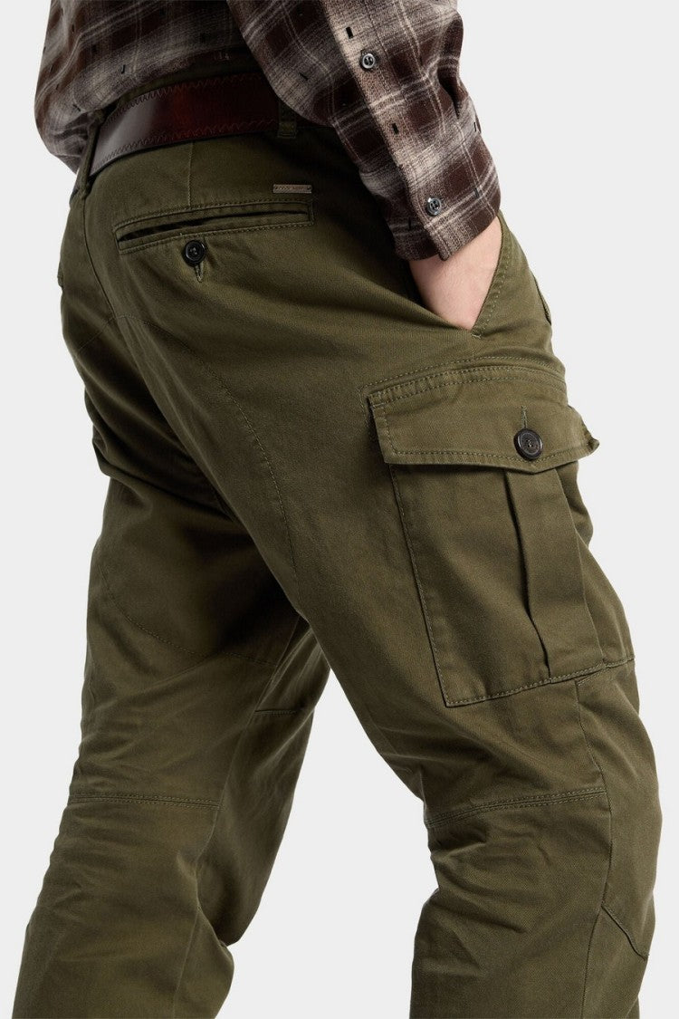 Dsquared2 Green Flap Pocket Cotton-Blend Cargo Pants