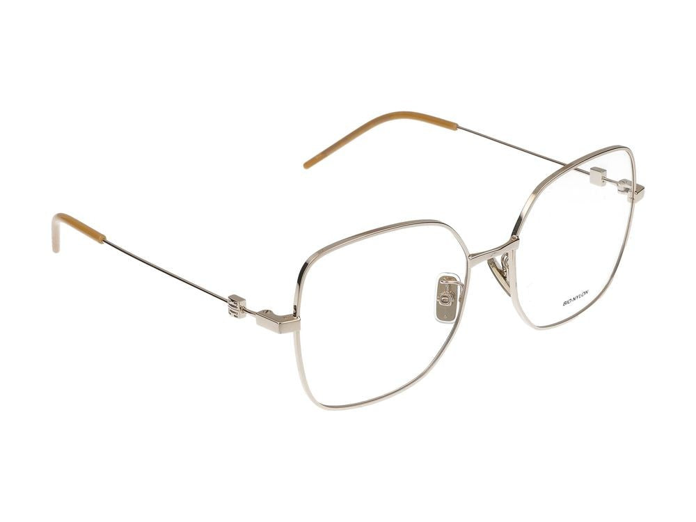 Givenchy Black Square Metal Eyeglasses
