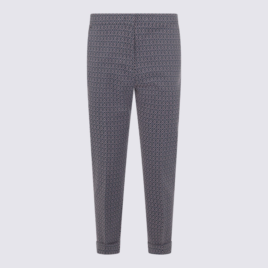 Etro Slim Tapered Pants With Geometric Pattern