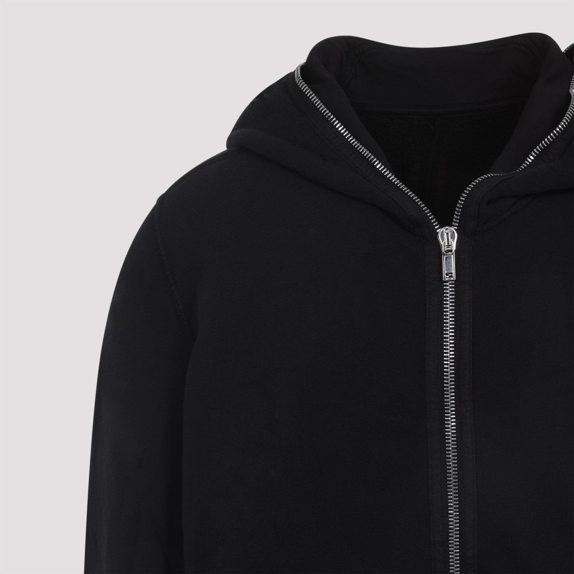 Drkshdw By Rick Owens Gimp Black Cotton Hoodie