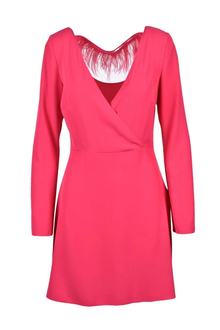 Patrizia Pepe Flared Dress Zipper - Fuchsia