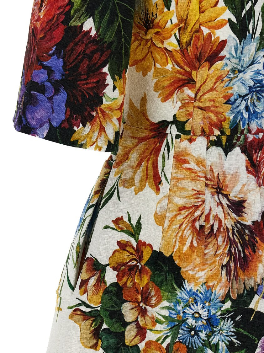 Dolce & Gabbana Floral Bouquet Printed Dress