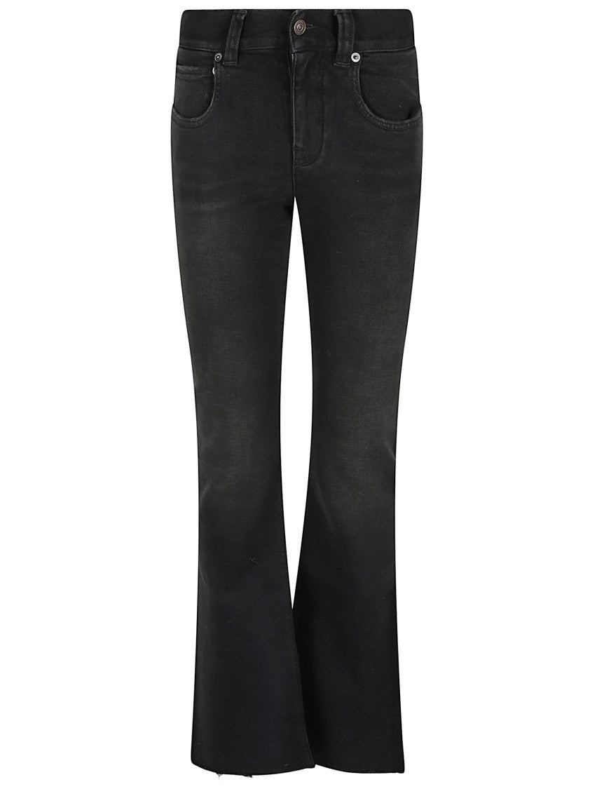 Balenciaga Mid Rise Cotton Denim Jeans