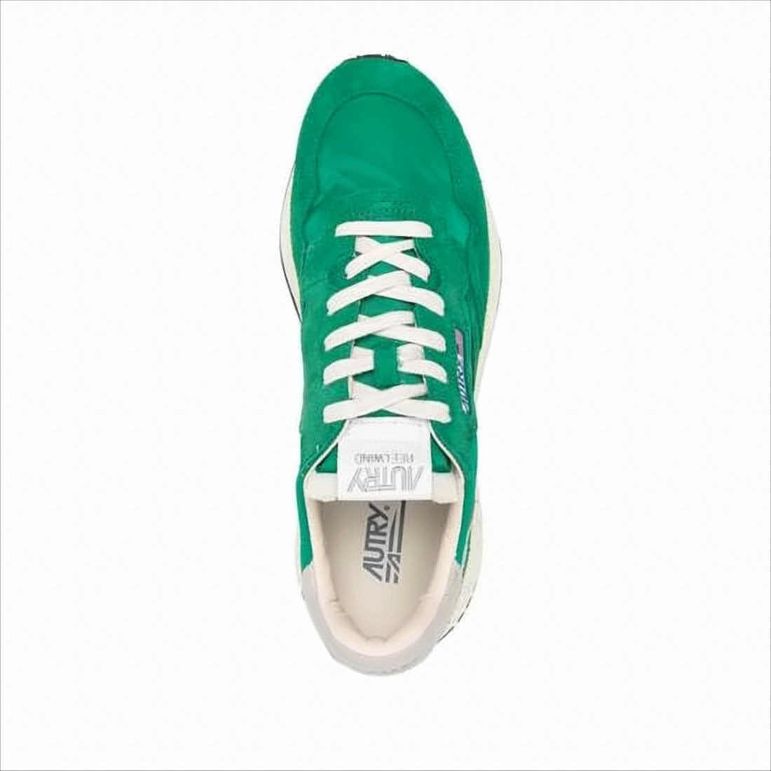 Autry Green Suede And Nylon Sneakers