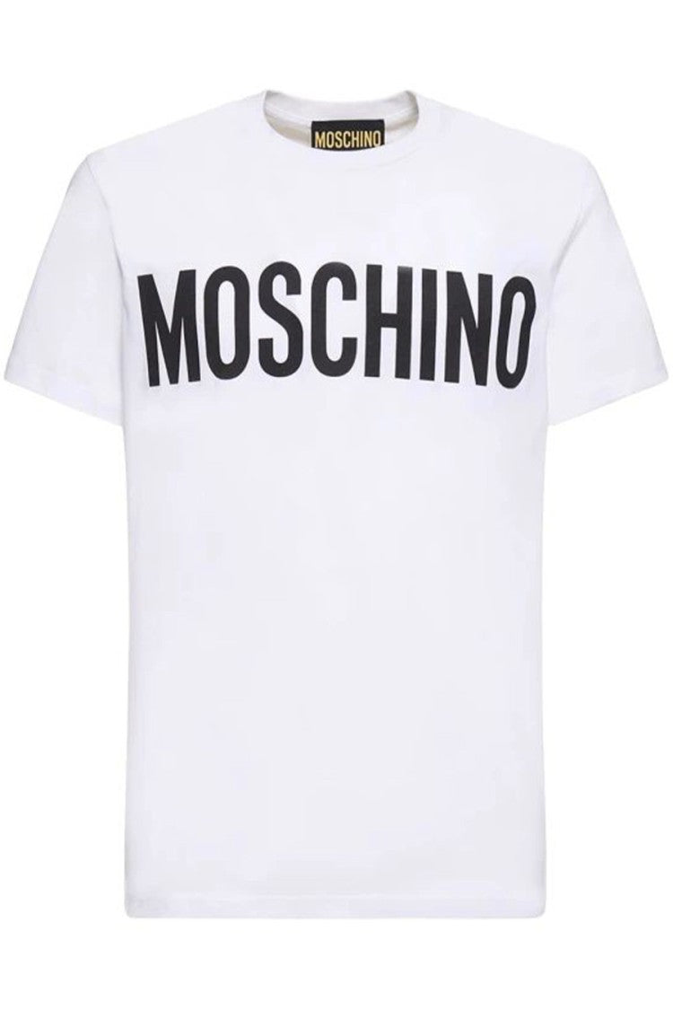 Moschino White Short-Sleeve T-Shirt With Iconic Logo