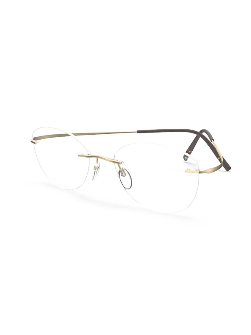 Silhouette Minimalist Oval Optical Frames With Refined Metal Design