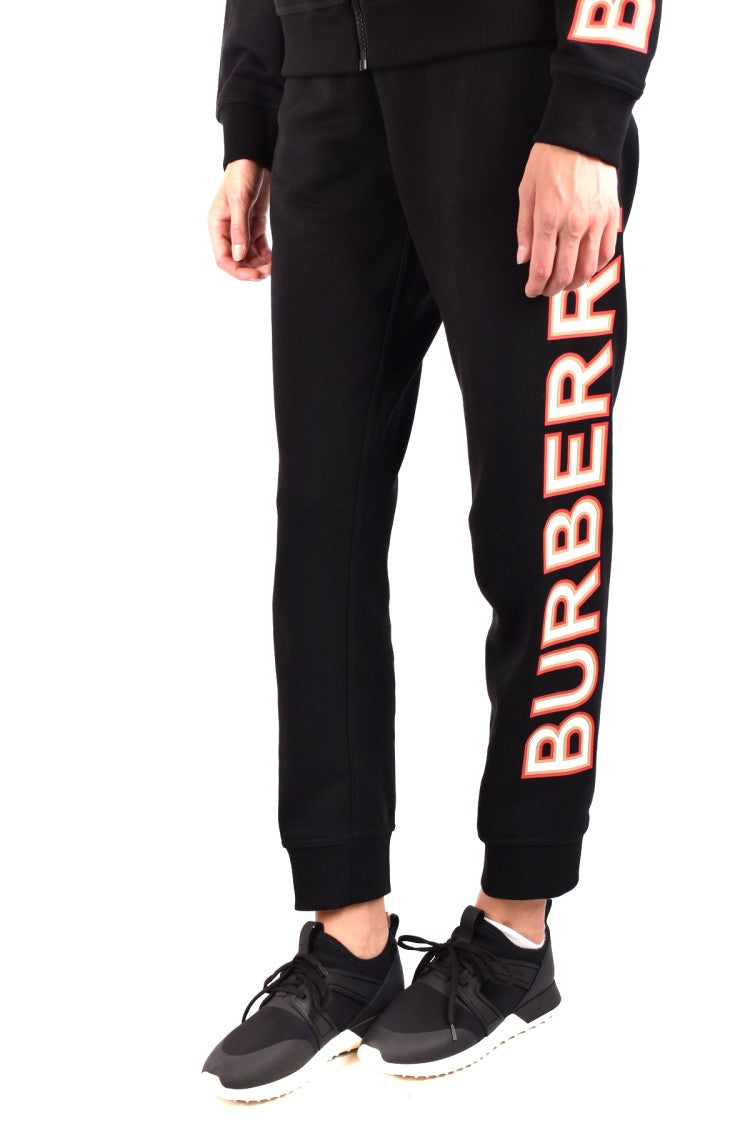 Burberry Black Relaxed Cotton Straight-Leg Pants