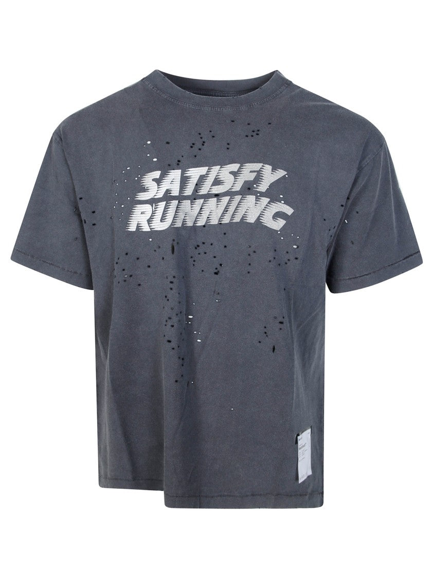Satisfy Mothtech Distressed Graphic Cotton T-Shirt