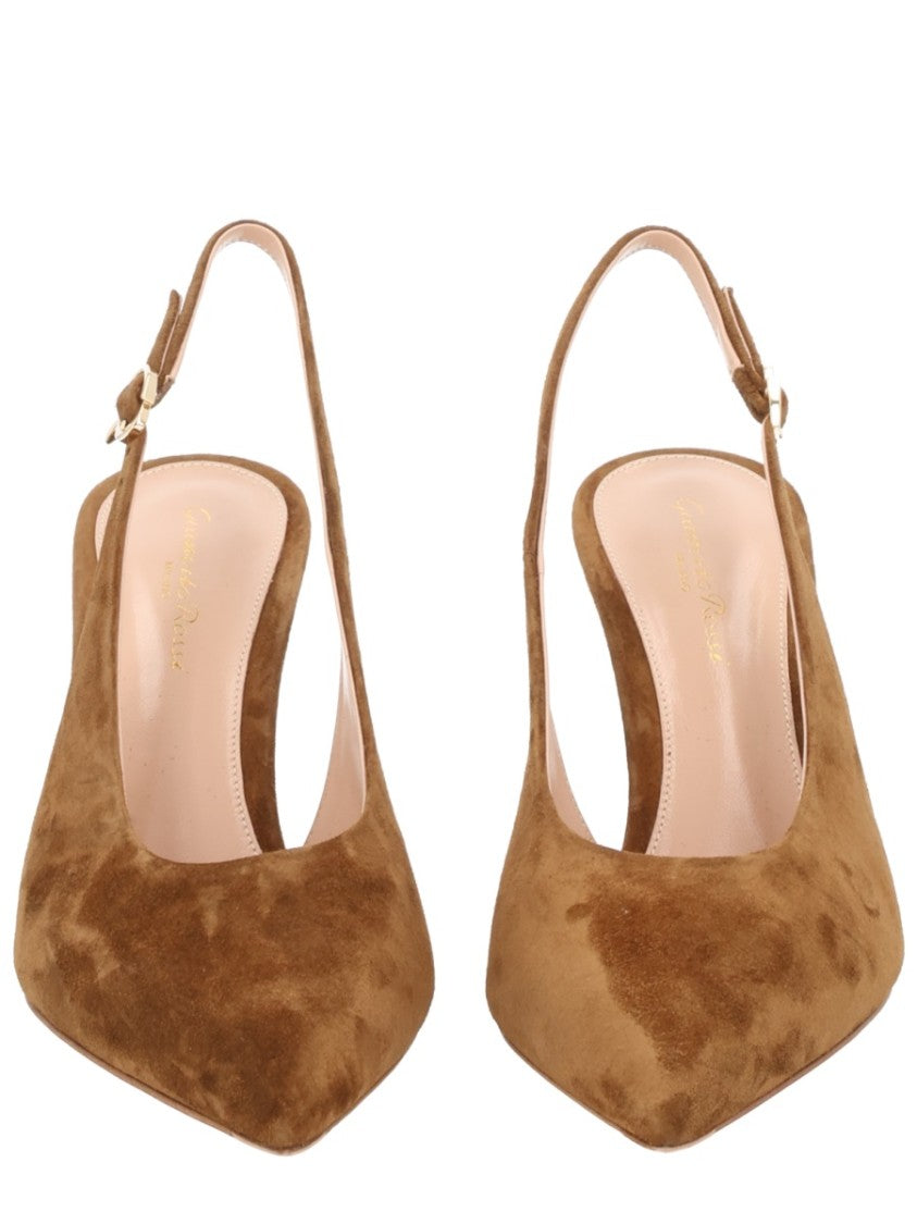Gianvito Rossi Robbie Pointed Slingback Pumps
