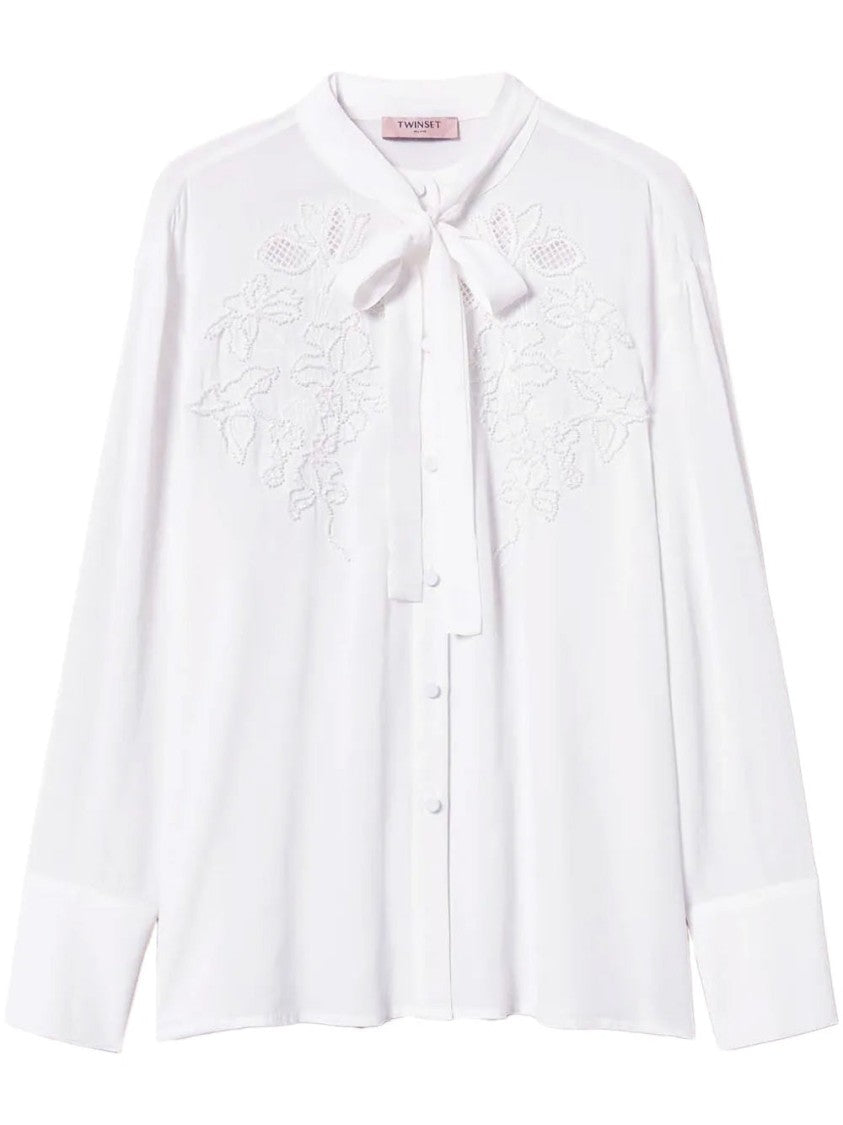 Twin-Set Embroidered Georgette Blouse
