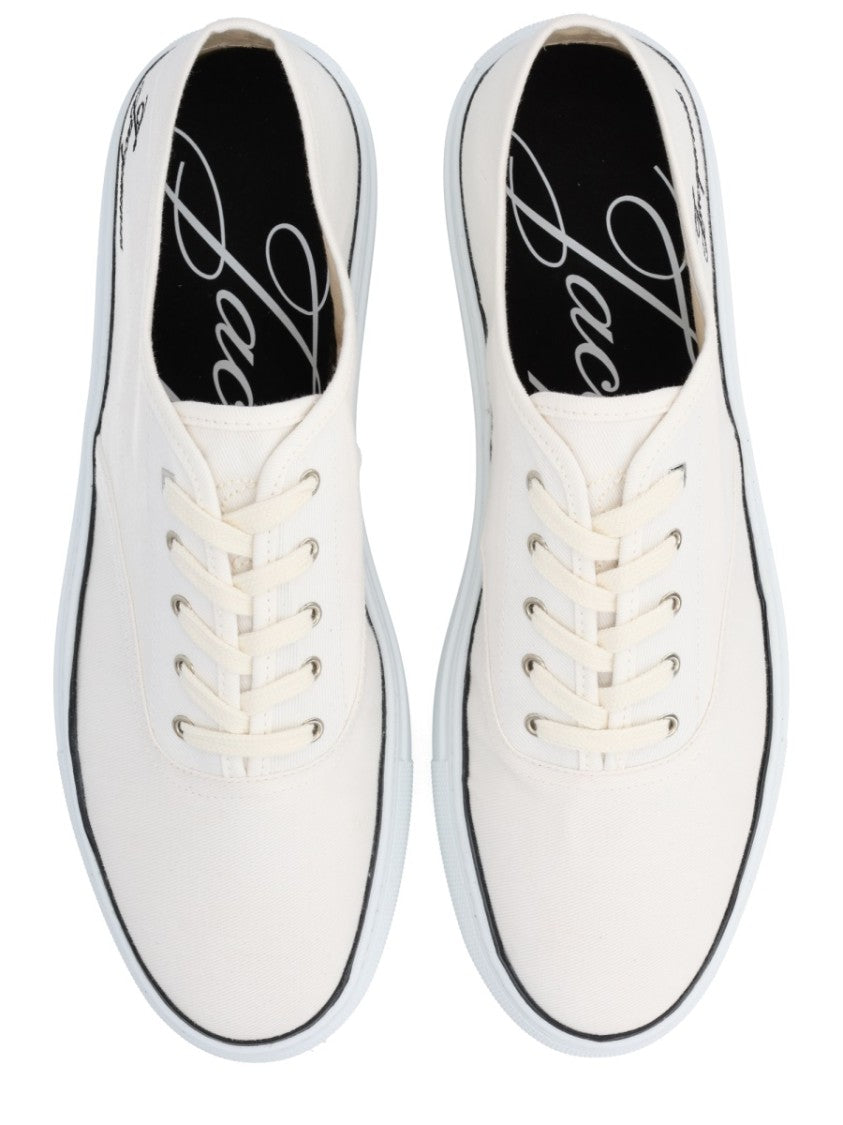 Jacquemus White Féfé Cotton Low-Top Sneakers