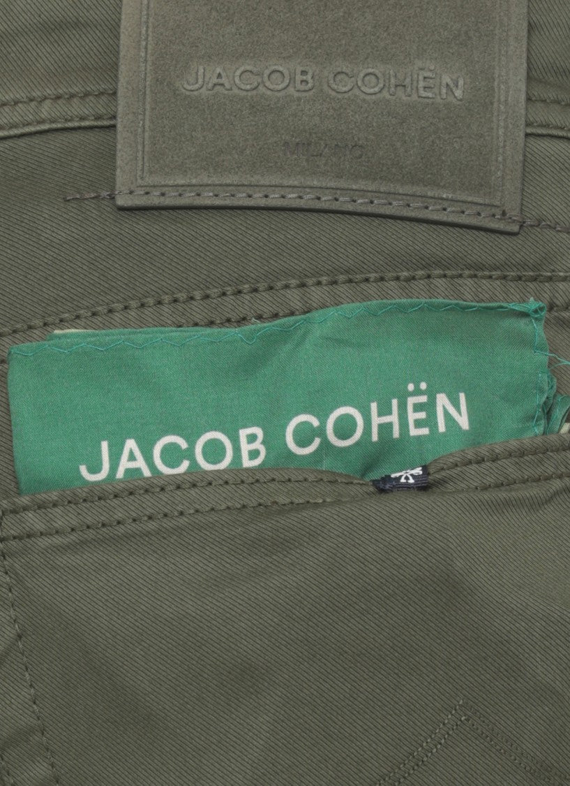 Jacob Cohen Green Nick Slim Cotton Pants