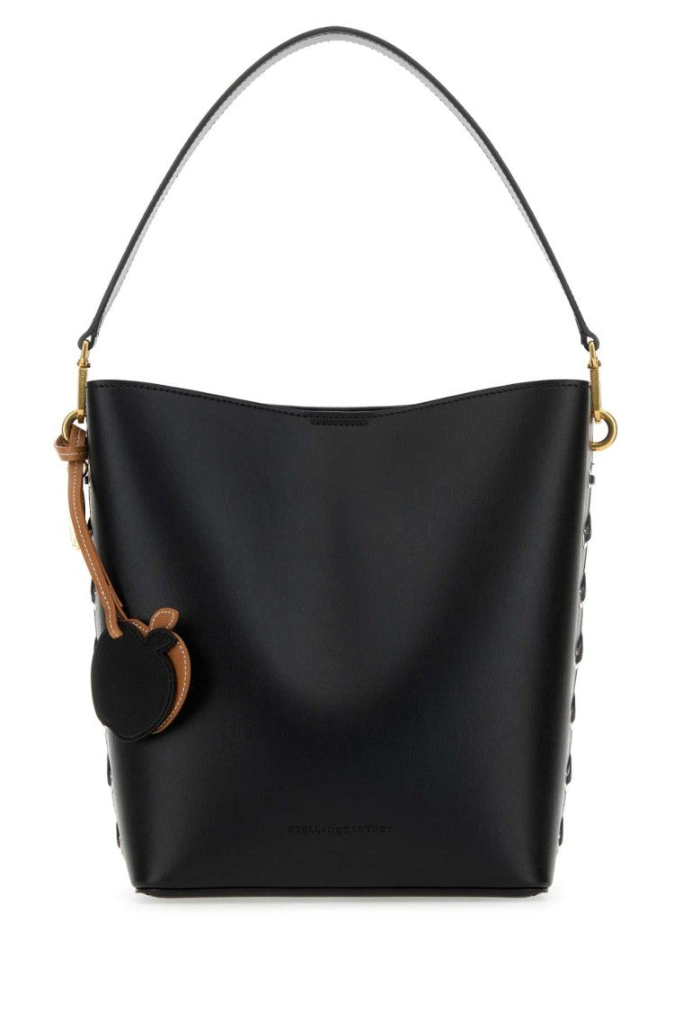 Stella Mccartney Black Alter Mat Frayme Bucket Bag
