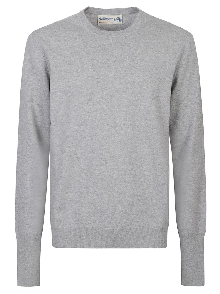 Ballantyne Plain Stitch Cashmere Crew Neck Sweater