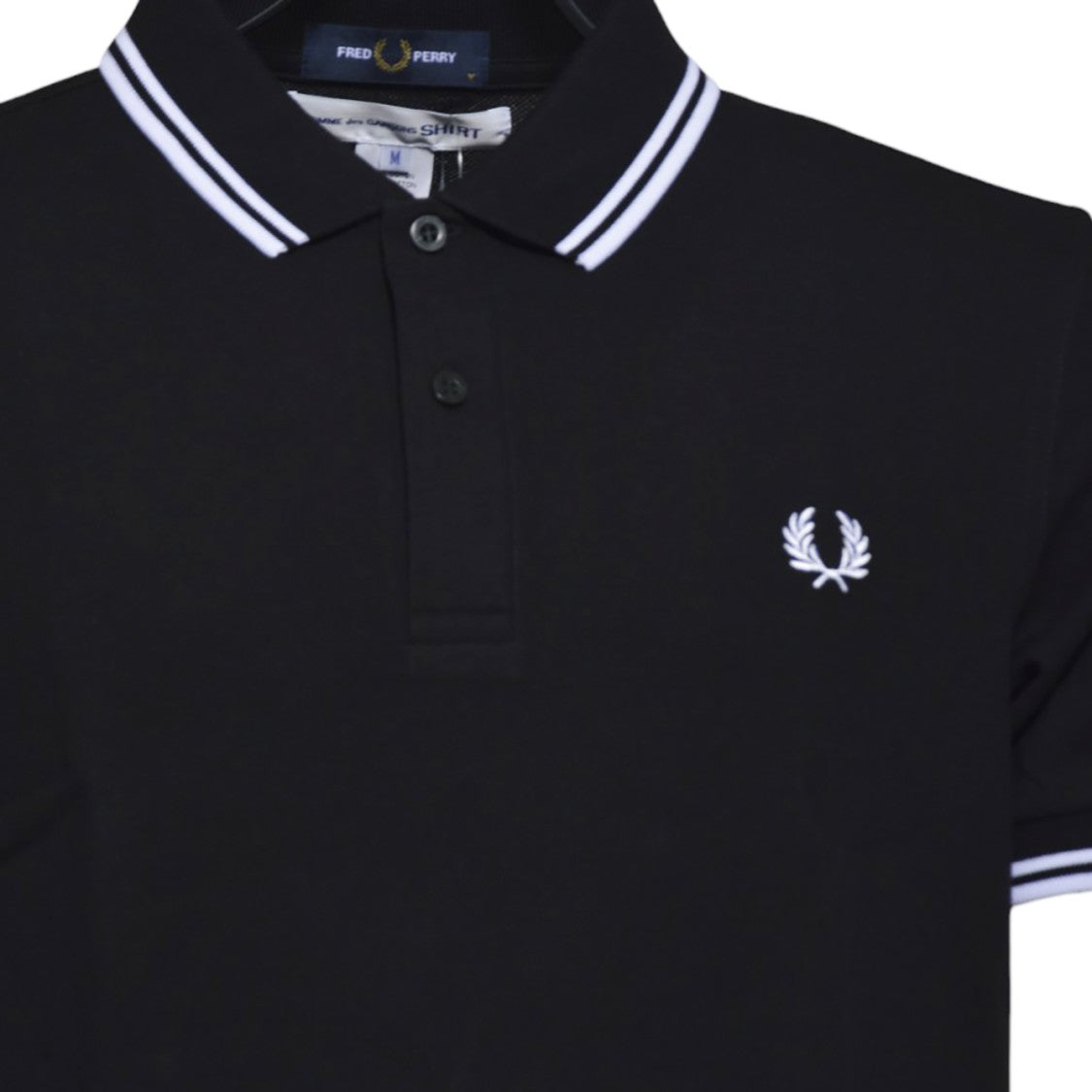 Comme Des Garçons Shirt Black Cotton Knitted Polo Shirt